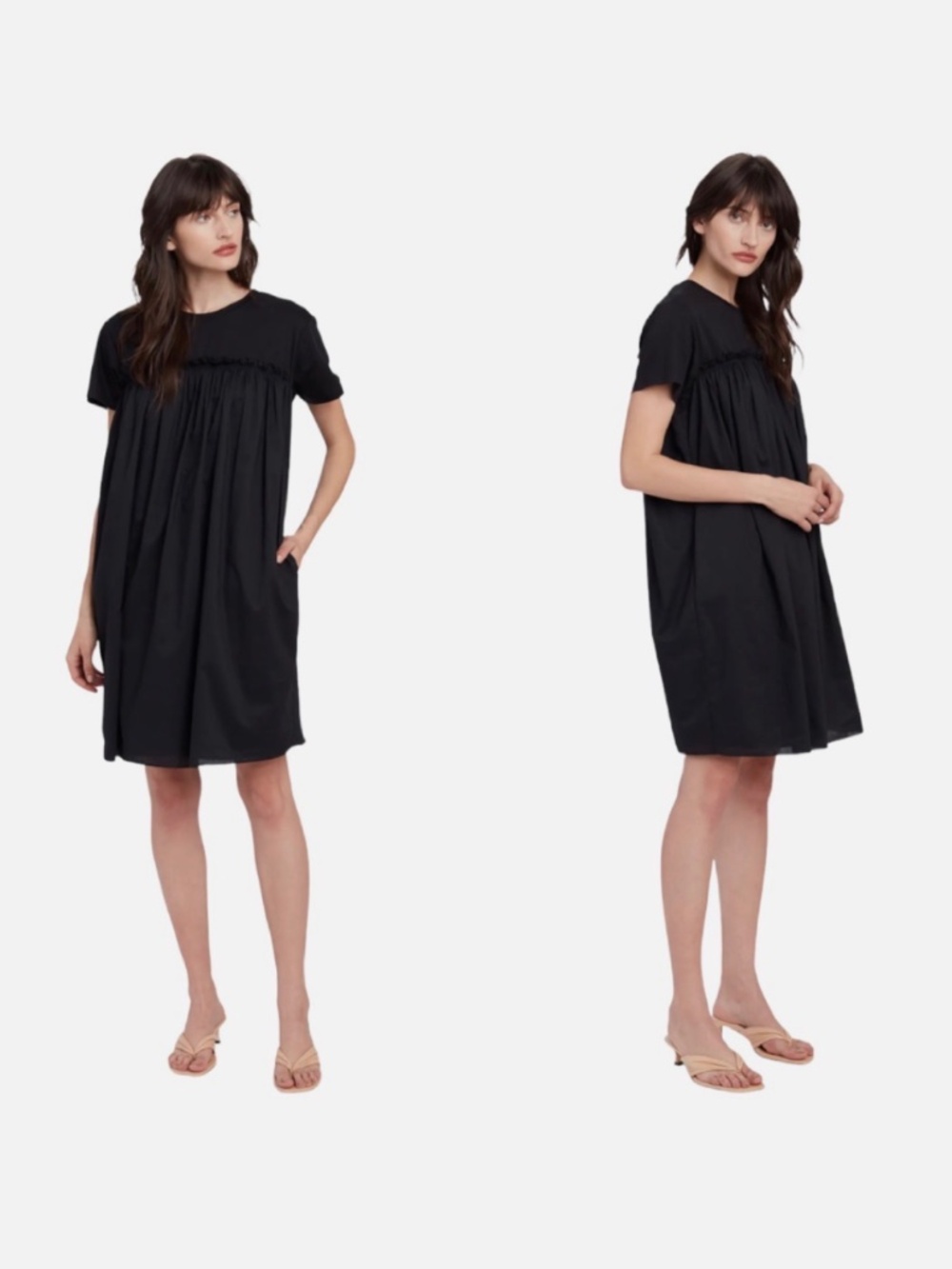 Cos 100% cotton black dress
